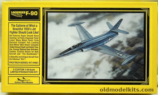 Collect-Aire 1/48 Lockheed F-90 - Penetration Fighter XF-90 - USAF or Blackhawks, 4851 plastic model kit
